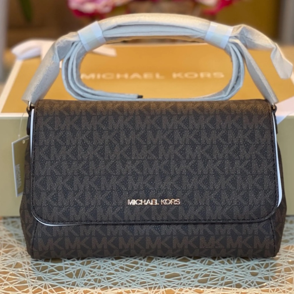 Michael Kors Dark Brown Monogram Bag
